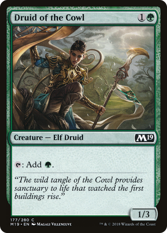 {C} Druid of the Cowl [Core Set 2019][M19 177]