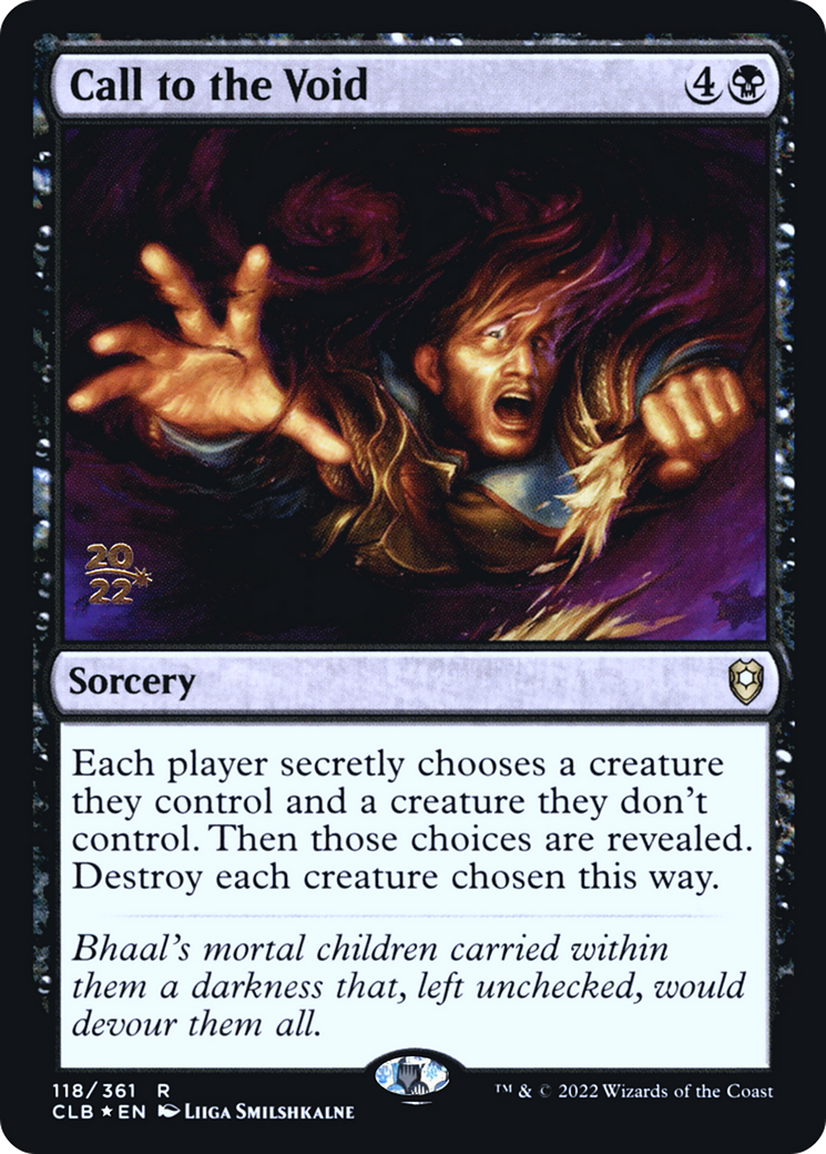 {R} Call to the Void [Commander Legends: Battle for Baldur's Gate Prerelease Promos][PR CLB 118]