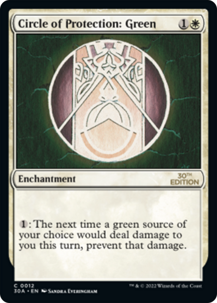 {C} Circle of Protection: Green [30th Anniversary Edition][30A 012]