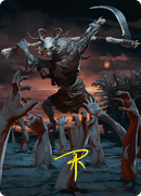 {A} Abyssal Harvester Art Card (34/54) (Gold-Stamped Signature) [Foundations Art Series][GS AFDN 034]