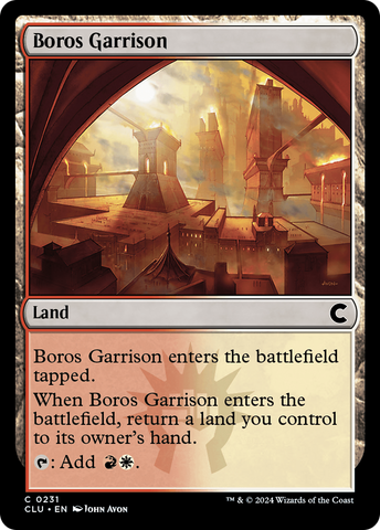 {C} Boros Garrison [Ravnica: Clue Edition][CLU 231]