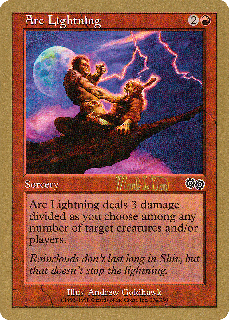 {C} Arc Lightning (Mark Le Pine) [World Championship Decks 1999][GB WC99 MLP174]