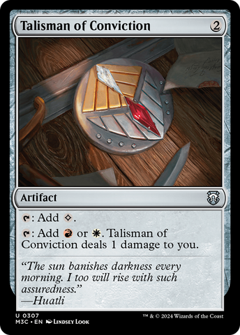 {C} Talisman of Conviction [Modern Horizons 3 Commander][M3C 307]