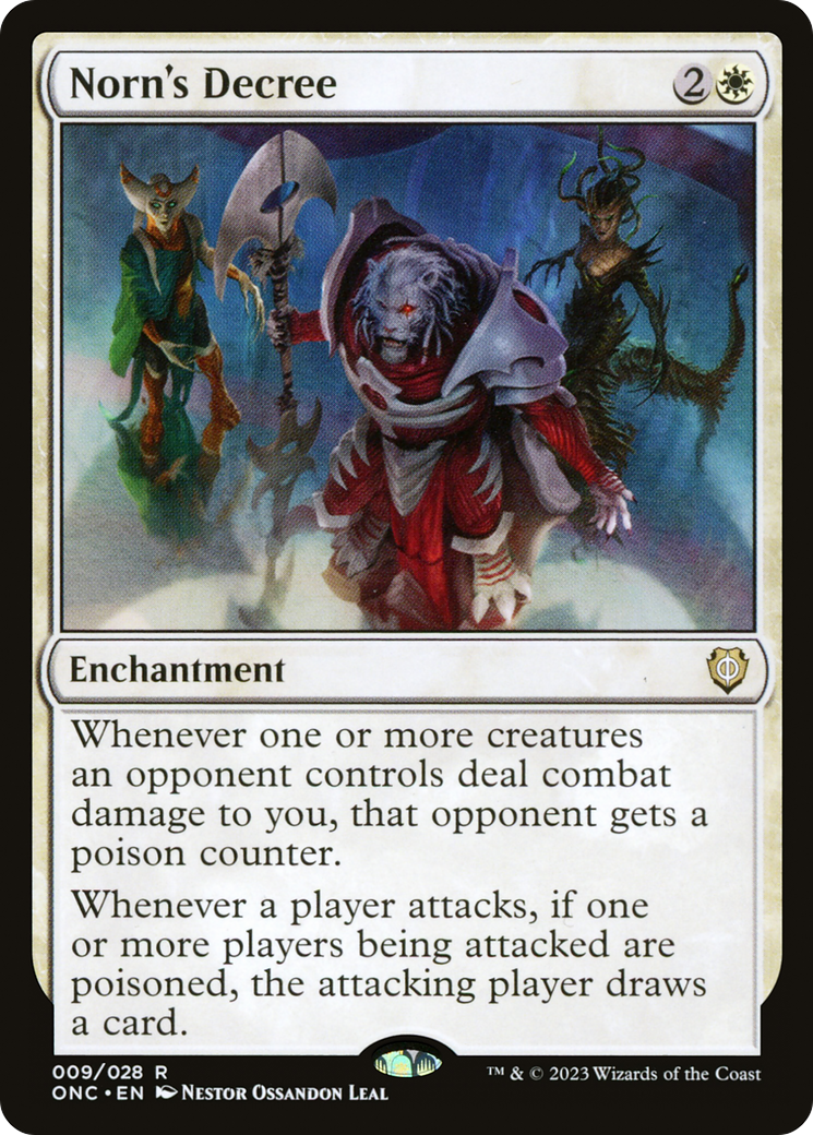 {R} Norn's Decree [Phyrexia: All Will Be One Commander][ONC 009]
