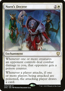 {R} Norn's Decree [Phyrexia: All Will Be One Commander][ONC 009]
