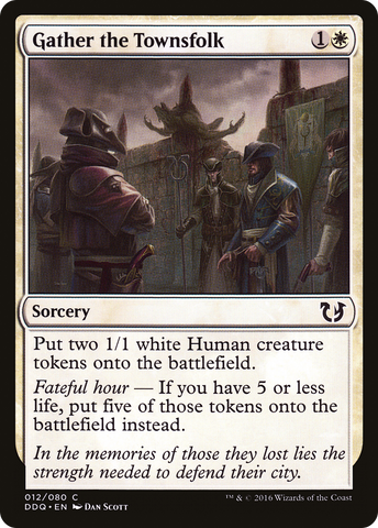 {C} Gather the Townsfolk [Duel Decks: Blessed vs. Cursed][DDQ 012]