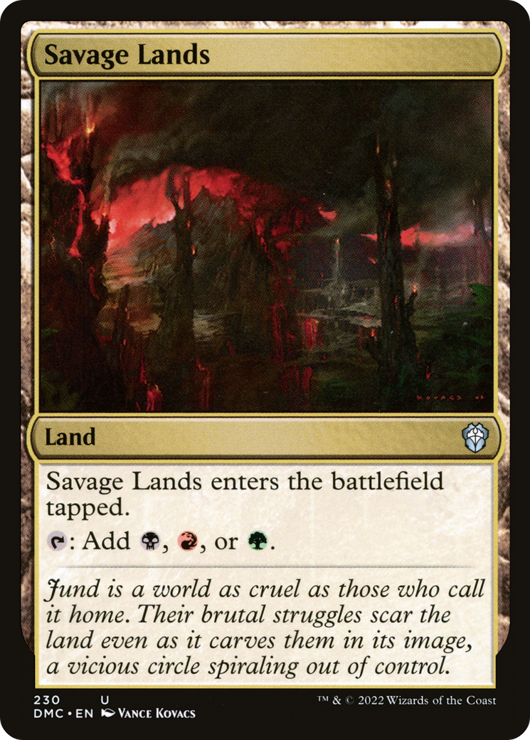 {C} Savage Lands [Dominaria United Commander][DMC 230]