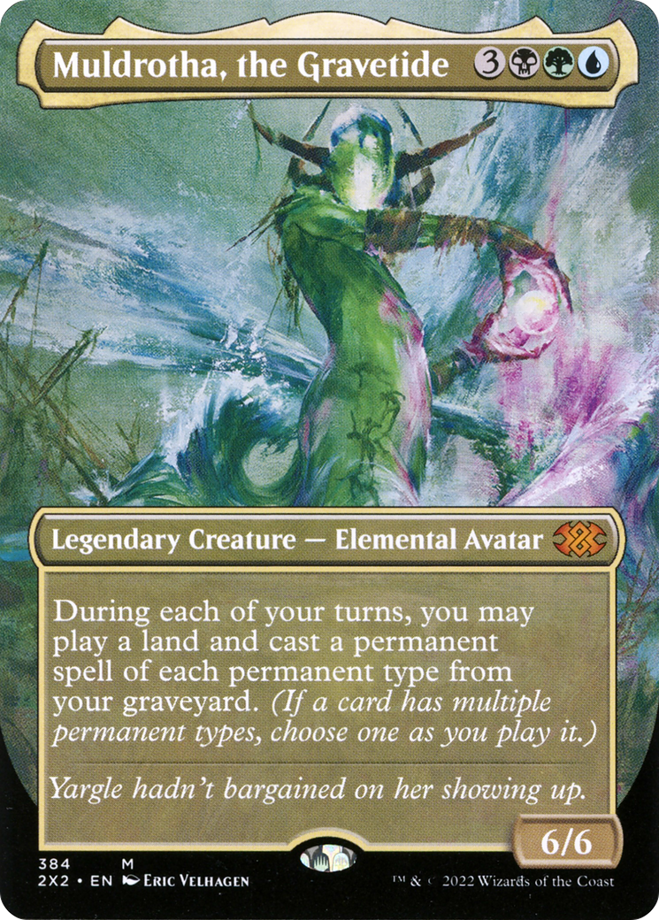 {R} Muldrotha, the Gravetide (Borderless Alternate Art) [Double Masters 2022][2X2 384]