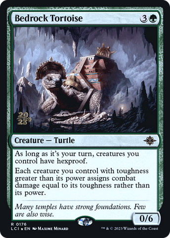 {@R} Bedrock Tortoise [The Lost Caverns of Ixalan Prerelease Cards][PR LCI 176]