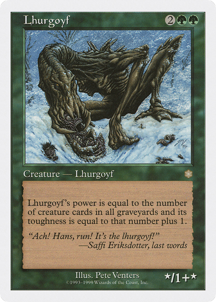 {R} Lhurgoyf [Battle Royale][BRB 036]
