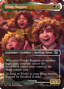 {C} Frodo Baggins (Borderless Alternate Art) [The Lord of the Rings: Tales of Middle-Earth][LTR 404]