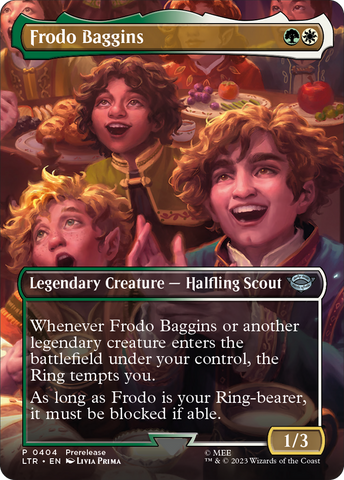 {C} Frodo Baggins (Borderless Alternate Art) [The Lord of the Rings: Tales of Middle-Earth][LTR 404]