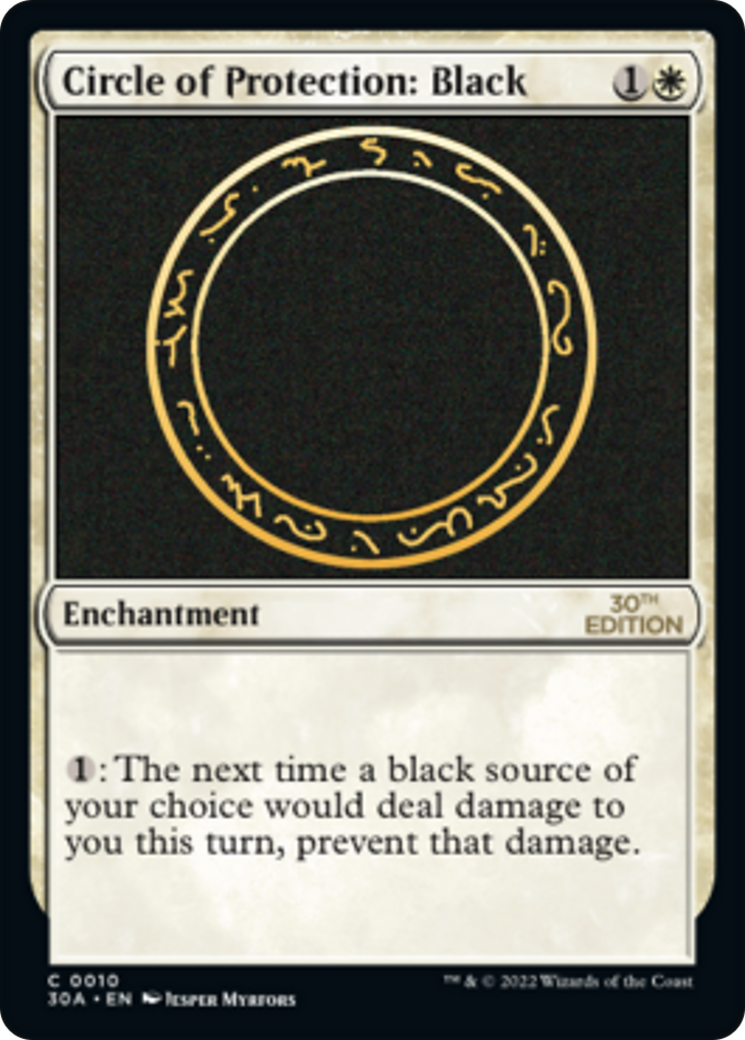 {C} Circle of Protection: Black [30th Anniversary Edition][30A 010]
