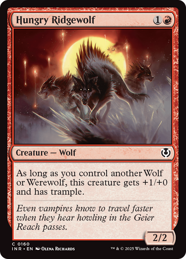 {C} Hungry Ridgewolf [Innistrad Remastered][INR 160]