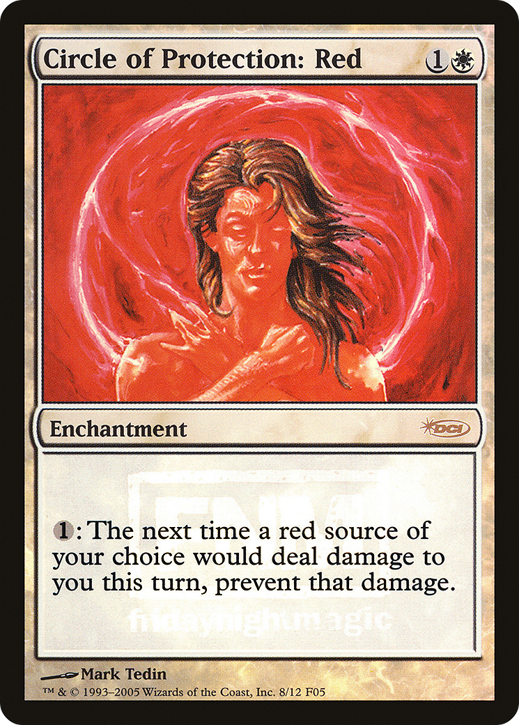 {R} Circle of Protection: Red [Friday Night Magic 2005][PA F05 008] - Misty Mountain Games