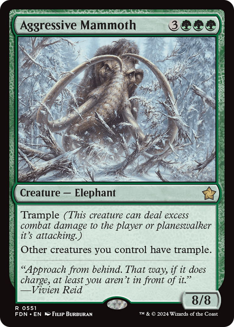 {@R} Aggressive Mammoth [Foundations][FDN 551]