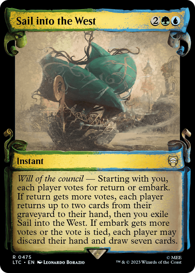 {R} Sail into the West [The Lord of the Rings: Tales of Middle-Earth Commander Showcase Scrolls][LTC 475]