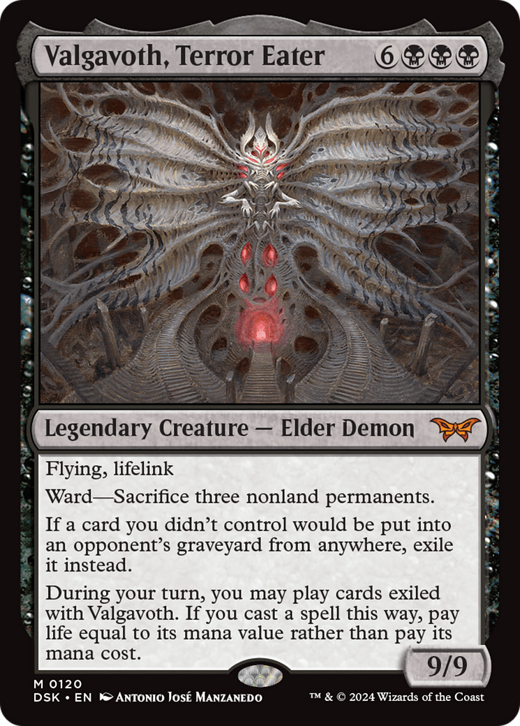 {@R} Valgavoth, Terror Eater [Duskmourn: House of Horror][DSK 120]