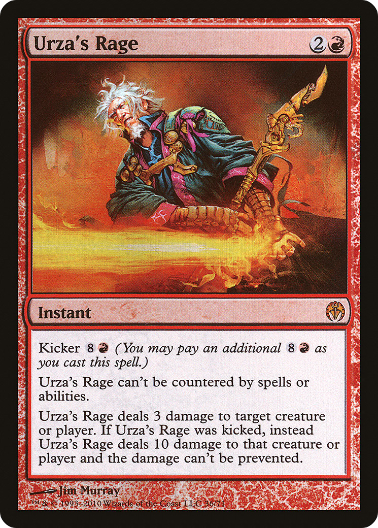 {R} Urza's Rage [Duel Decks: Phyrexia vs. the Coalition][DDE 036] - Misty Mountain Games