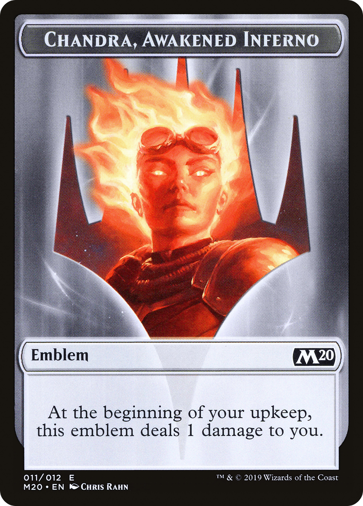 {T} Chandra, Awakened Inferno Emblem [Core Set 2020 Tokens][TM20 011]