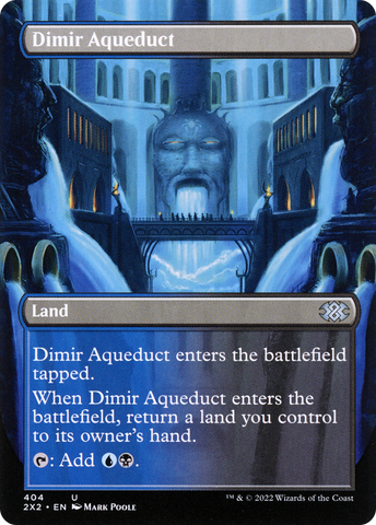 {C} Dimir Aqueduct (Borderless Alternate Art) [Double Masters 2022][2X2 404]