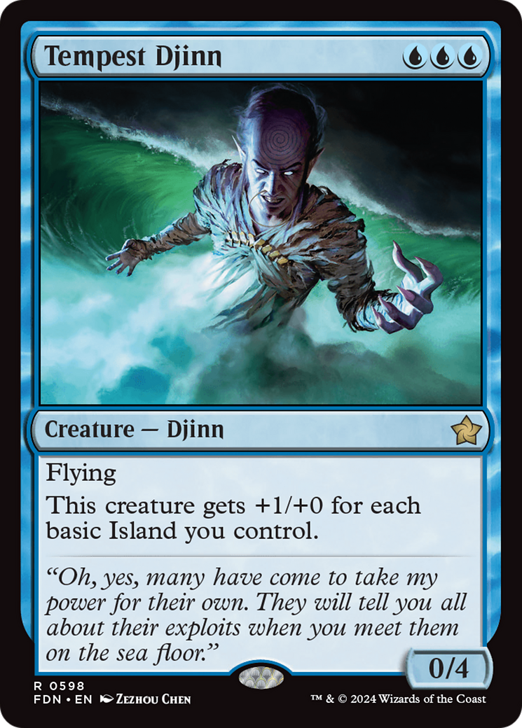 {@R} Tempest Djinn [Foundations][FDN 598]