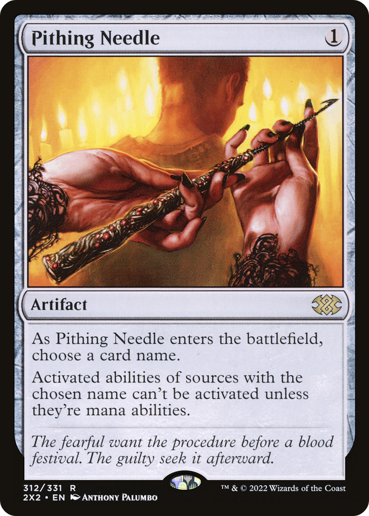{R} Pithing Needle [Double Masters 2022][2X2 312]