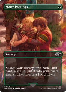 {C} Many Partings (Borderless Alternate Art) [The Lord of the Rings: Tales of Middle-Earth][LTR 445]
