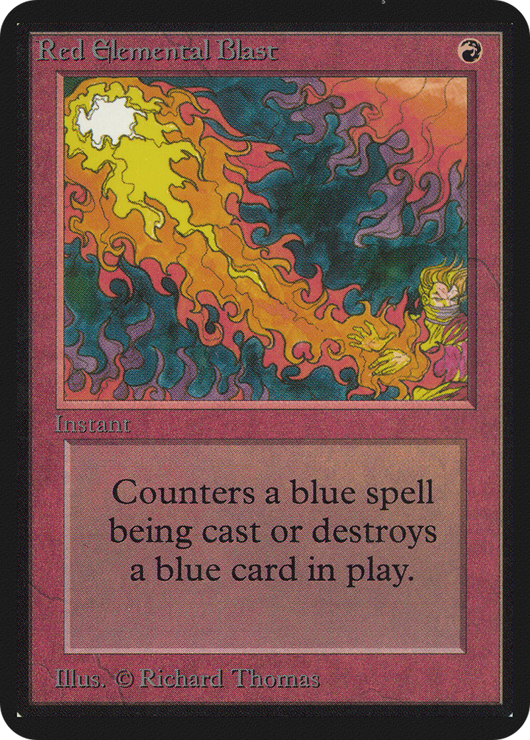 {C} Red Elemental Blast [Alpha Edition][LEA 169] - Misty Mountain Games