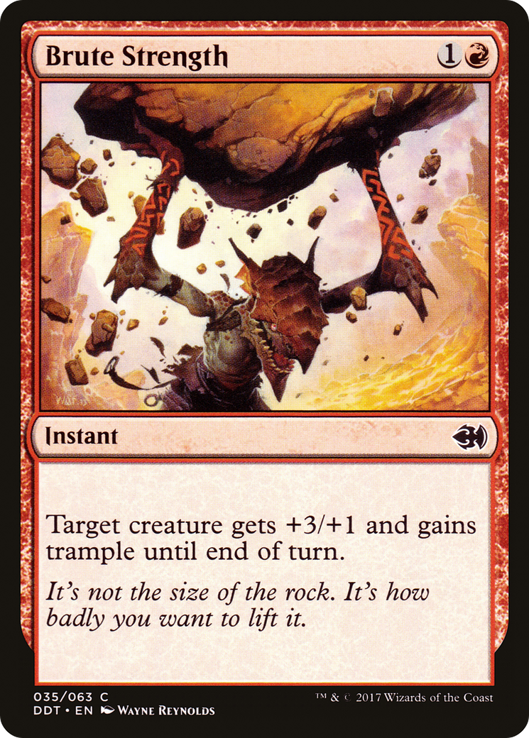 {C} Brute Strength [Duel Decks: Merfolk vs. Goblins][DDT 035]
