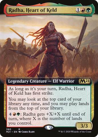 {R} Radha, Heart of Keld (Extended Art) [Core Set 2021][M21 380]