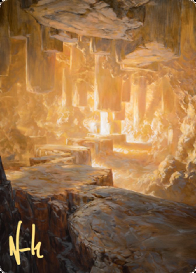 {A} Pillarverge Pathway Art Card (Gold-Stamped Signature) [Zendikar Rising Art Series][AZNR 028]