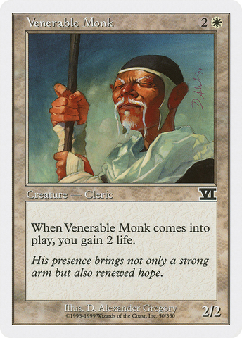 {C} Venerable Monk [Classic Sixth Edition][6ED 050]