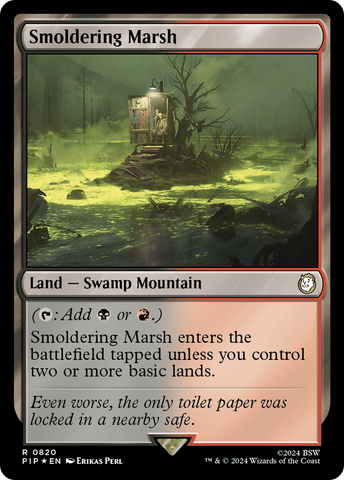 {R} Smoldering Marsh (Surge Foil) [Fallout][PIP 820]