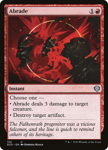 {C} Abrade [Starter Commander Decks][SCD 122]