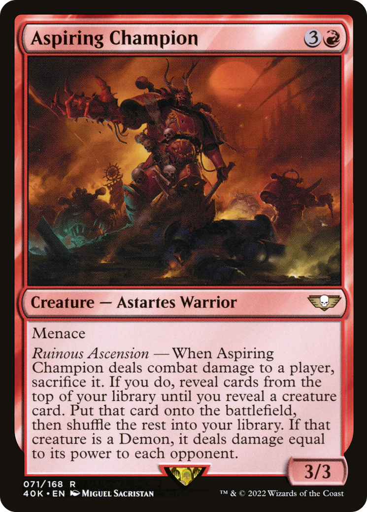 {R} Aspiring Champion [Universes Beyond: Warhammer 40,000][40K 071]