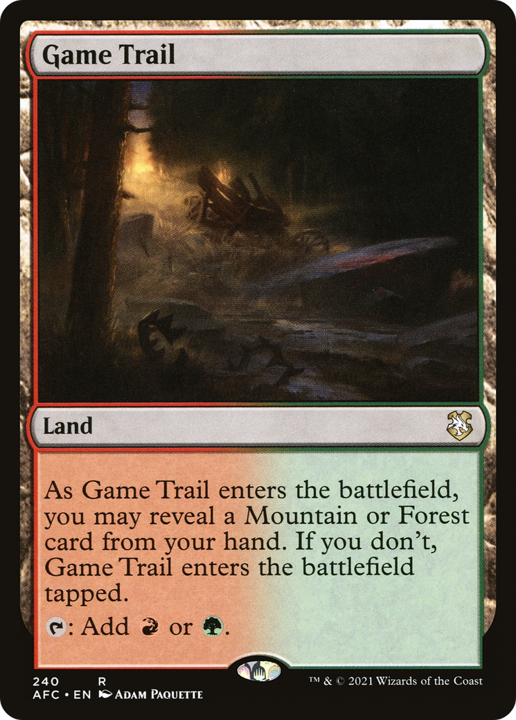{R} Game Trail [Dungeons & Dragons: Adventures in the Forgotten Realms Commander][AFC 240]