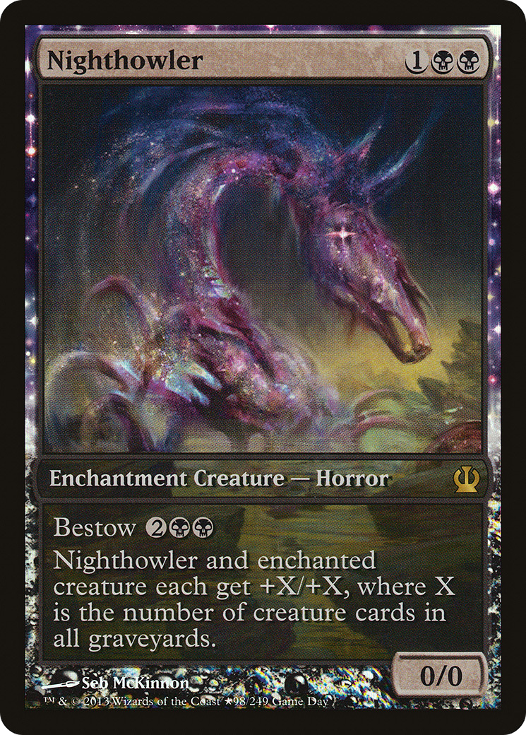 {R} Nighthowler (Game Day) (Extended Art) [Theros Promos][PA THS 098]