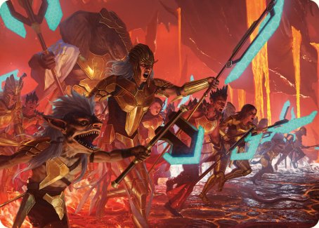 {A} Roar of Resistance Art Card [Phyrexia: All Will Be One Art Series][AONE 034]