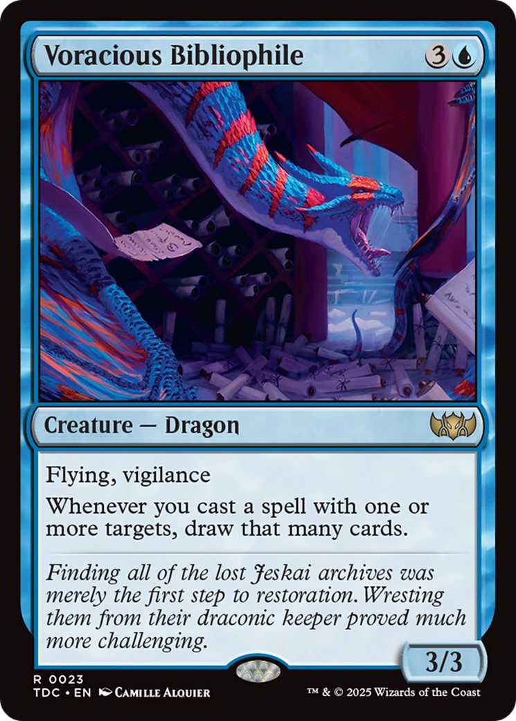 {R} Voracious Bibliophile [Tarkir: Dragonstorm Commander][TDC 023]