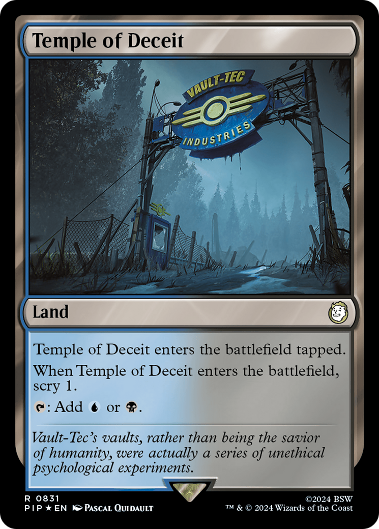 {R} Temple of Deceit (Surge Foil) [Fallout][PIP 831]