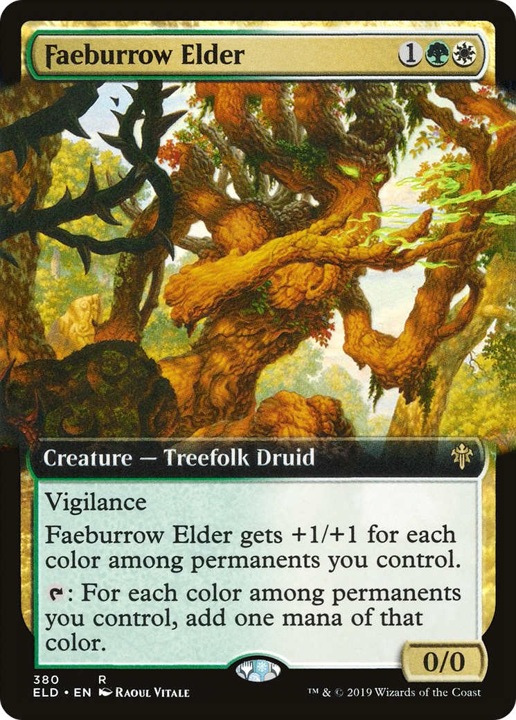 {R} Faeburrow Elder (Extended Art) [Throne of Eldraine][ELD 380]