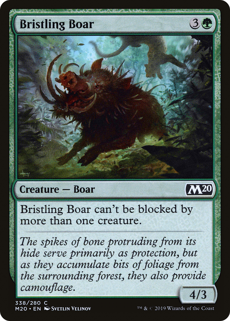 {C} Bristling Boar [Core Set 2020][M20 338]