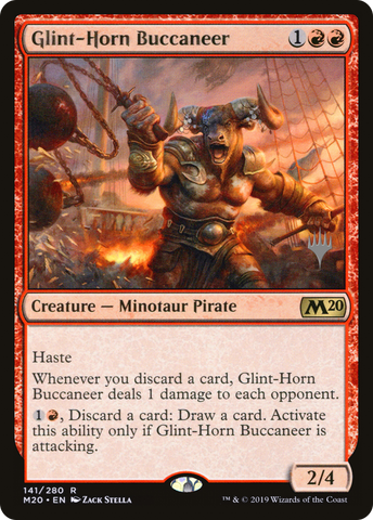 {R} Glint-Horn Buccaneer (Promo Pack) [Core Set 2020 Promos][PP M20 141]