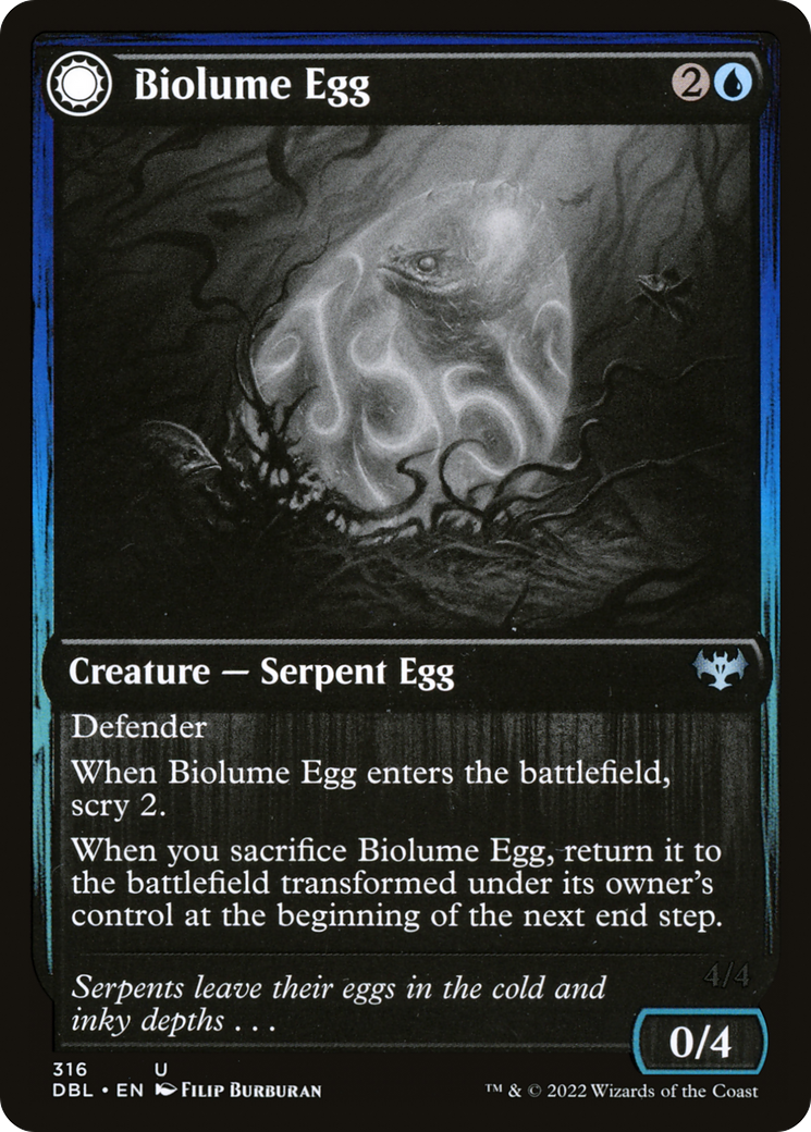 {C} Biolume Egg // Biolume Serpent [Innistrad: Double Feature][DBL 316]