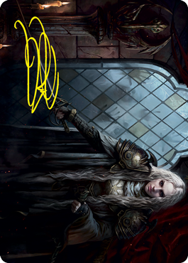 {A} Thalia, Guardian of Thraben Art Card (Gold-Stamped Signature) [Innistrad: Crimson Vow Art Series][GS AVOW 018]