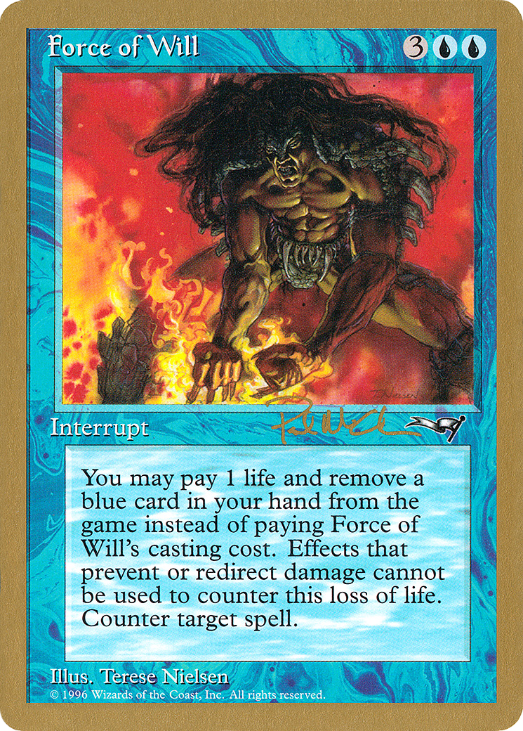 {C} Force of Will (Paul McCabe) [World Championship Decks 1997][GB WC97 PM28]