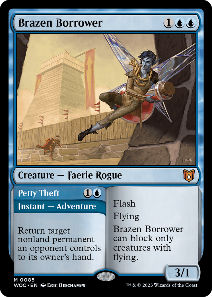 {R} Brazen Borrower // Pretty Theft [Wilds of Eldraine Commander][WOC 085]