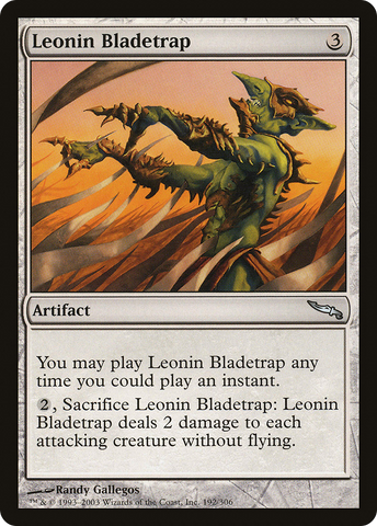 {C} Leonin Bladetrap [Mirrodin][MRD 192]