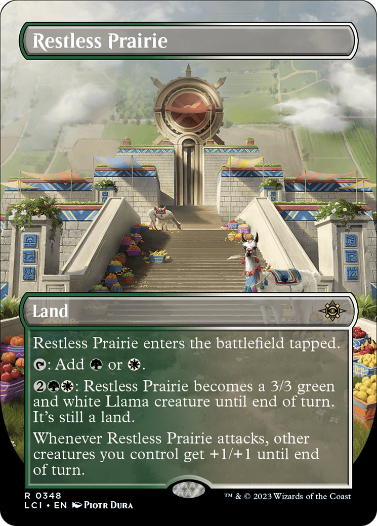 {@R} Restless Prairie (Borderless) [The Lost Caverns of Ixalan][LCI 348]